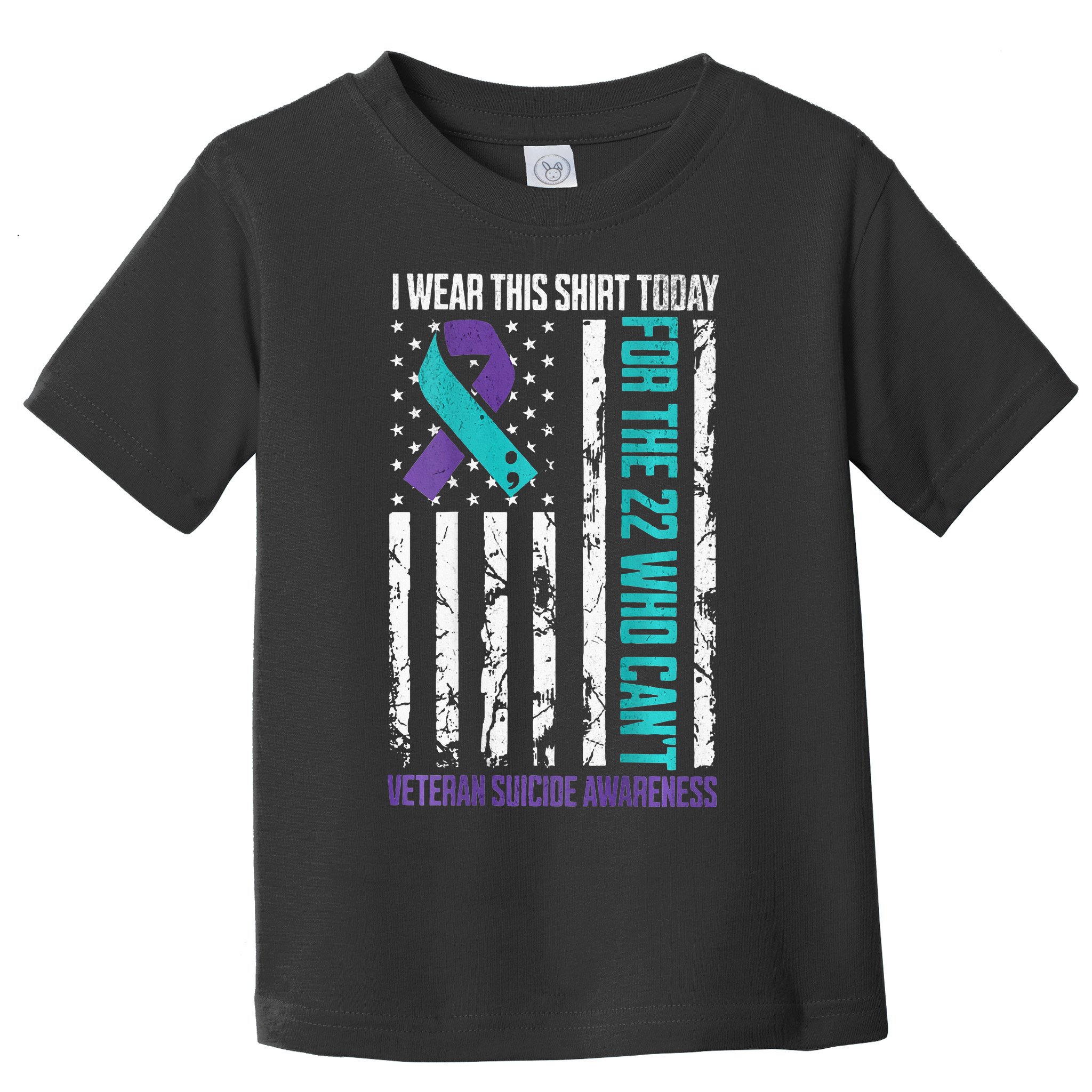 Military Veteran Suicide Awareness Crisis Number Toddler T-Shirt