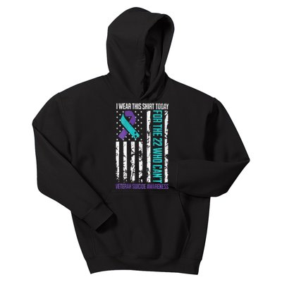 Military Veteran Suicide Awareness Crisis Number Kids Hoodie