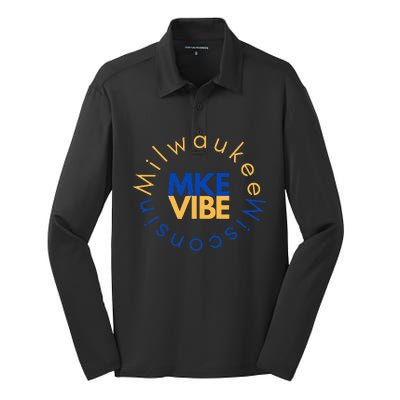 Mke Vibe “Sunrise Vibe” Silk Touch Performance Long Sleeve Polo