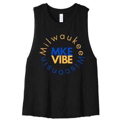 Mke Vibe “Sunrise Vibe” Women's Racerback Cropped Tank