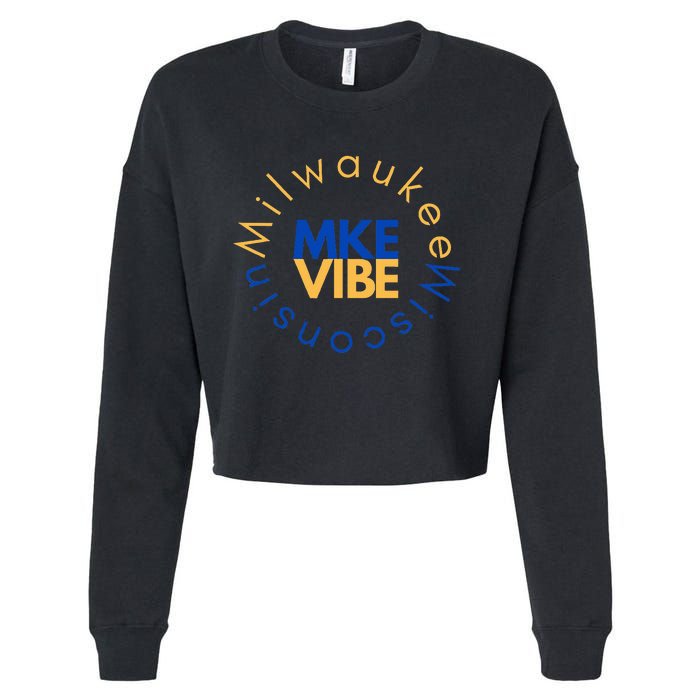 Mke Vibe “Sunrise Vibe” Cropped Pullover Crew