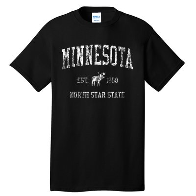 Minnesota Vintage Sports Mn Moose Tall T-Shirt