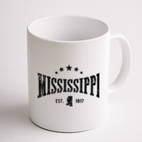 Mississippi Vintage State Pride Outline Distressed Coffee Mug