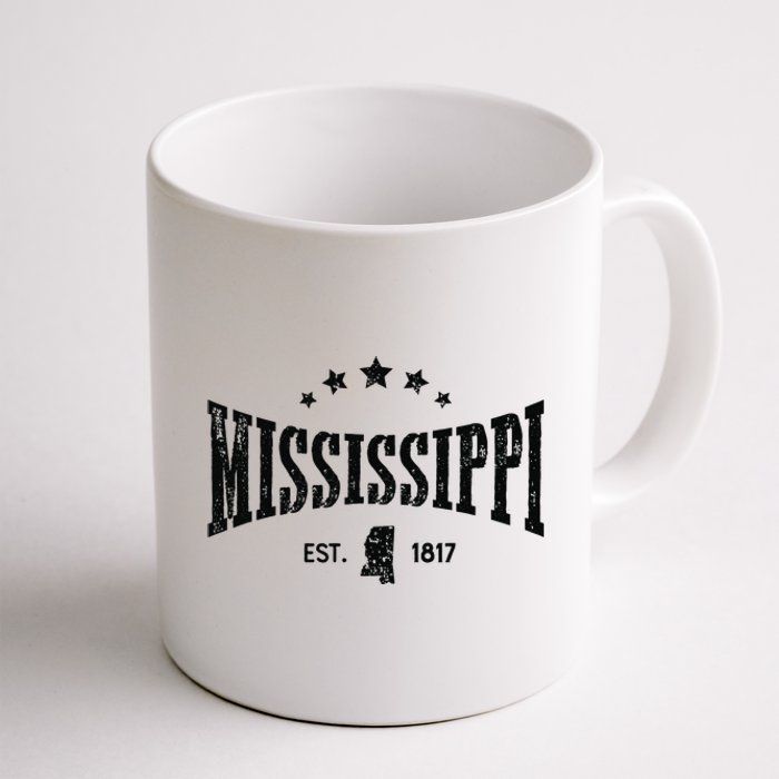 Mississippi Vintage State Pride Outline Distressed Coffee Mug