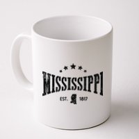 Mississippi Vintage State Pride Outline Distressed Coffee Mug