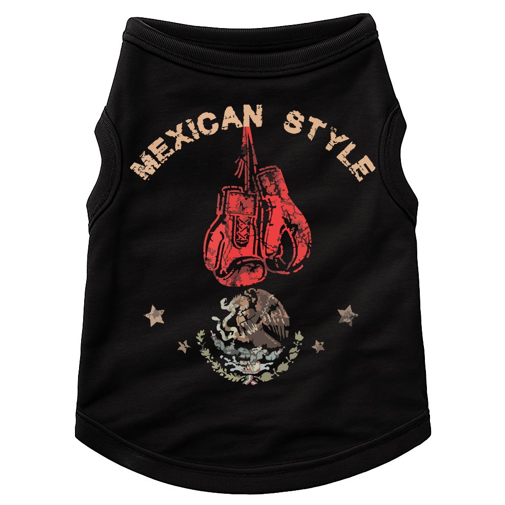 Mexican Vintage Style Boxing Great Boxer Doggie Tank