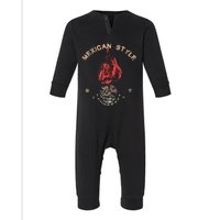 Mexican Vintage Style Boxing Great Boxer Infant Fleece One Piece