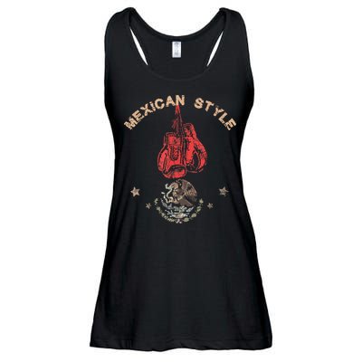 Mexican Vintage Style Boxing Great Boxer Ladies Essential Flowy Tank