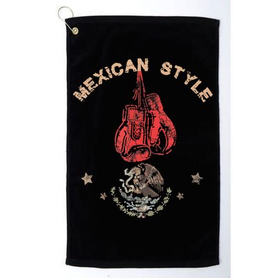 Mexican Vintage Style Boxing Great Boxer Golf Towel