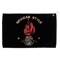 Mexican Vintage Style Boxing Great Boxer Grommeted Golf Towel