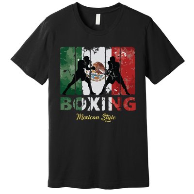 Mexican Vintage Style Boxing Great Boxing Premium T-Shirt