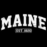 Maine Vintage State Athletic Style Swea T-Shirt