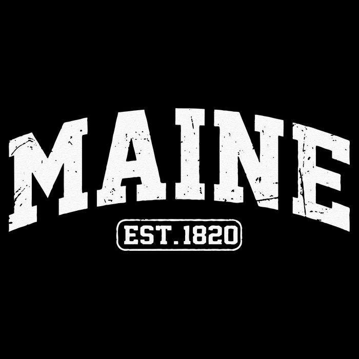 Maine Vintage State Athletic Style Swea T-Shirt