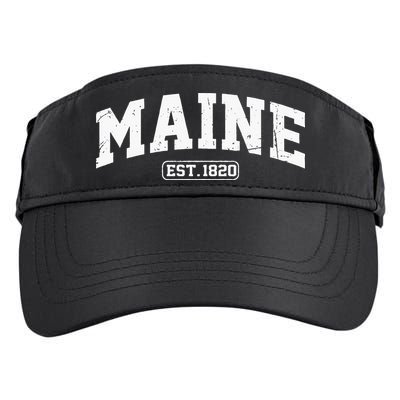 Maine Vintage State Athletic Style Swea Adult Drive Performance Visor