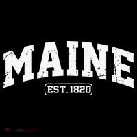 Maine Vintage State Athletic Style Swea Flatbill Hat