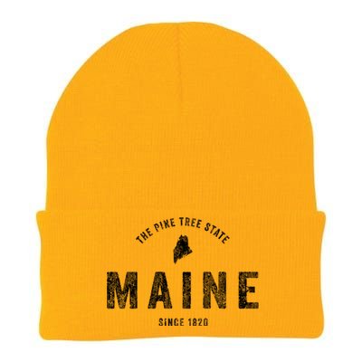 Maine Vintage Sports Design Retro Knit Cap Winter Beanie