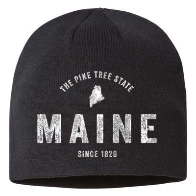 Maine Vintage Sports Design Retro Sustainable Beanie