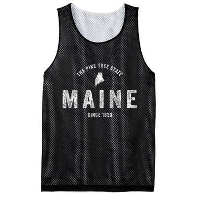 Maine Vintage Sports Design Retro Mesh Reversible Basketball Jersey Tank