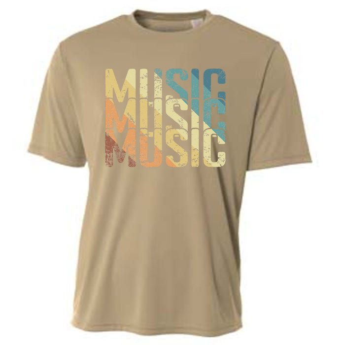 Music Vintage Style Cooling Performance Crew T-Shirt