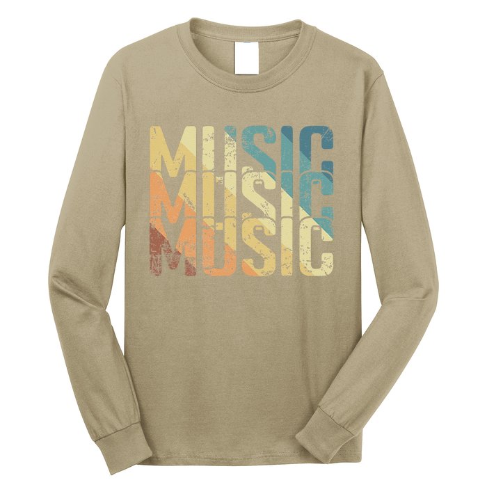 Music Vintage Style Long Sleeve Shirt