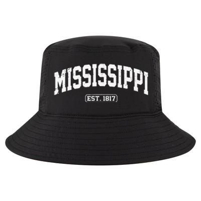 Mississippi Vintage State Athletic Style Cool Comfort Performance Bucket Hat