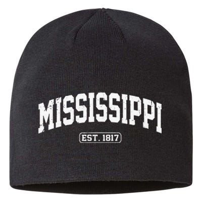 Mississippi Vintage State Athletic Style Sustainable Beanie