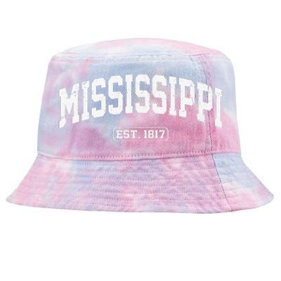 Mississippi Vintage State Athletic Style Tie-Dyed Bucket Hat