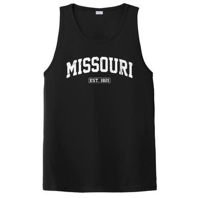 Missouri Vintage State Athletic Style PosiCharge Competitor Tank