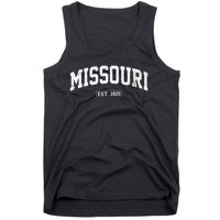 Missouri Vintage State Athletic Style Tank Top