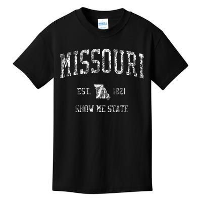 Missouri Vintage Sports Design Missourian Mo Kids T-Shirt