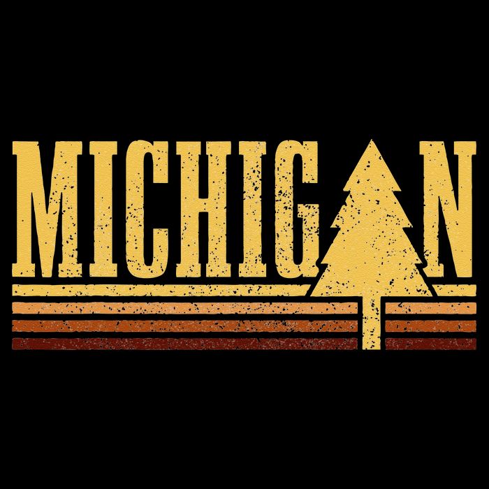 Michigan Vintage Tree State Pride Camping Hiking Michigan Bag