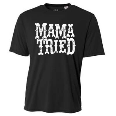 Mama Vintage Tried Country Music For Mom Mother Cooling Performance Crew T-Shirt