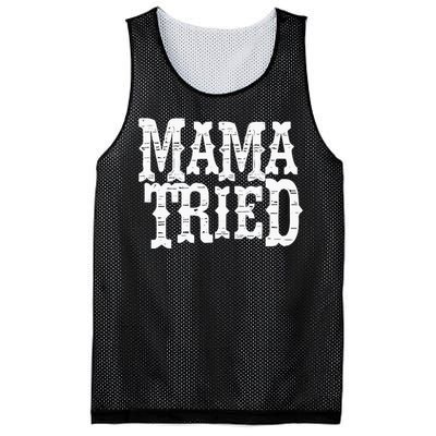 Mama Vintage Tried Country Music For Mom Mother Mesh Reversible Basketball Jersey Tank