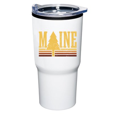 Maine Vintage Tree State Pride Camping Hiking Maine Tumbler