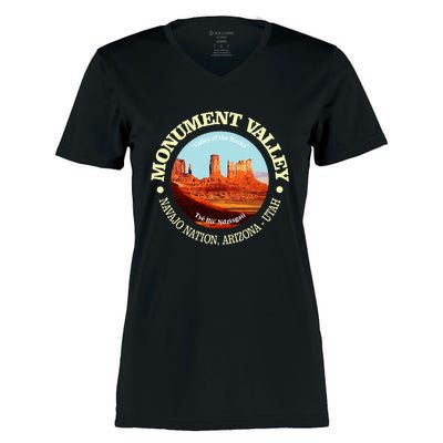 Monument Valley Utah National Monument Travel Women's Momentum V-Neck T-Shirt