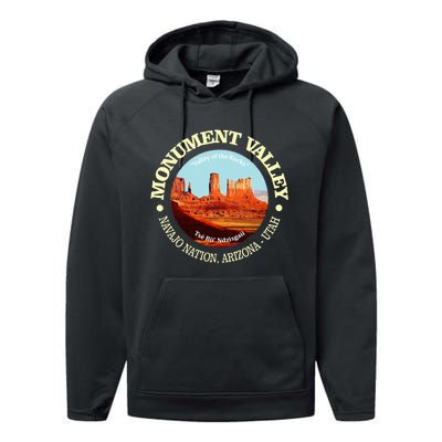 Monument Valley Utah National Monument Travel Performance Fleece Hoodie