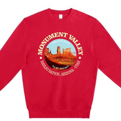 Monument Valley Utah National Monument Travel Premium Crewneck Sweatshirt