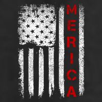 Merica Vintage USA Flag Stars And Stripes Funny 4th Of July Golf Towel