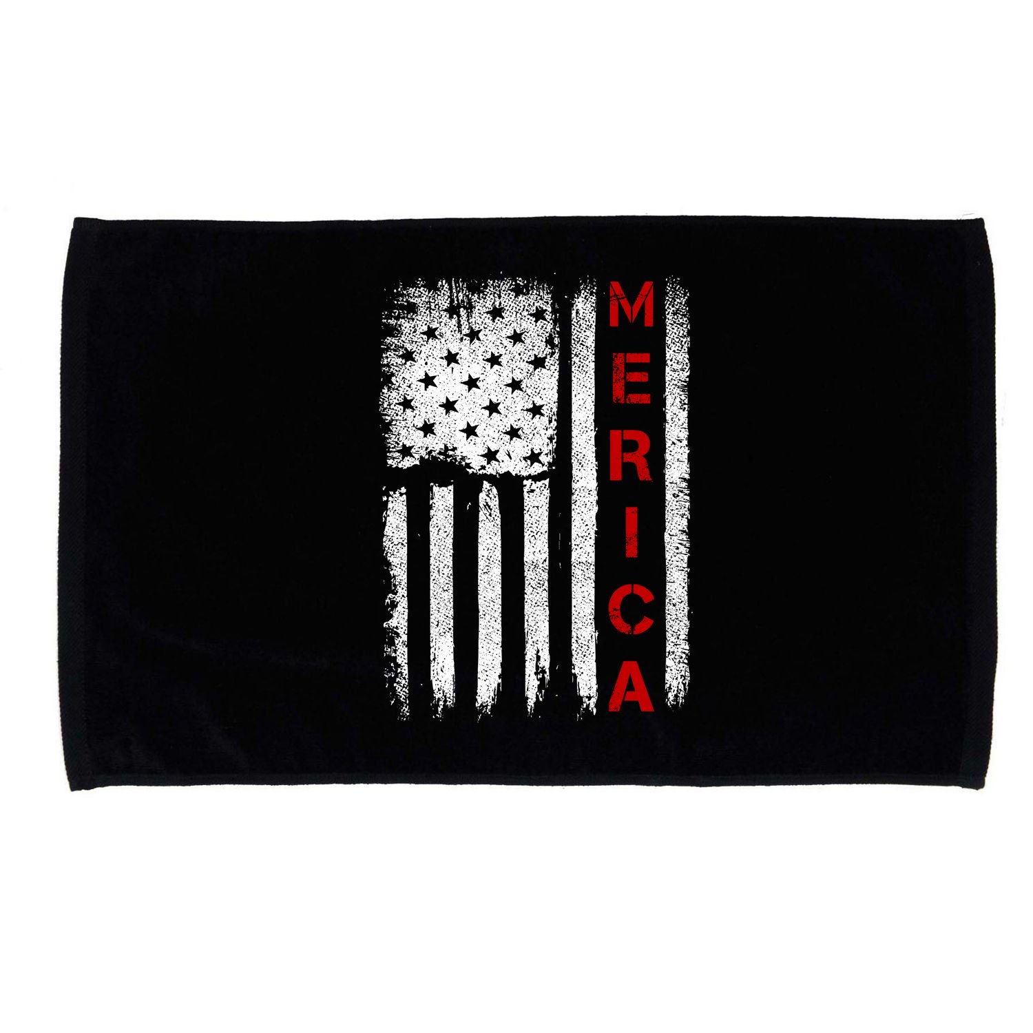 Merica Vintage USA Flag Stars And Stripes Funny 4th Of July Microfiber Hand Towel