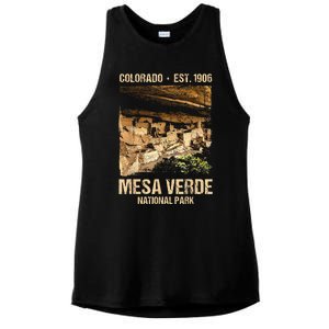 Mesa Verde Us National Park Colorado Ladies PosiCharge Tri-Blend Wicking Tank