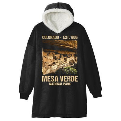Mesa Verde Us National Park Colorado Hooded Wearable Blanket