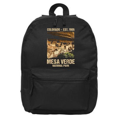 Mesa Verde Us National Park Colorado 16 in Basic Backpack