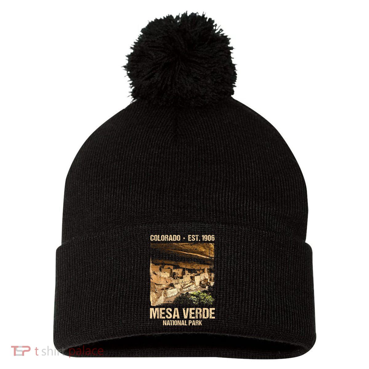 Mesa Verde Us National Park Colorado Pom Pom 12in Knit Beanie