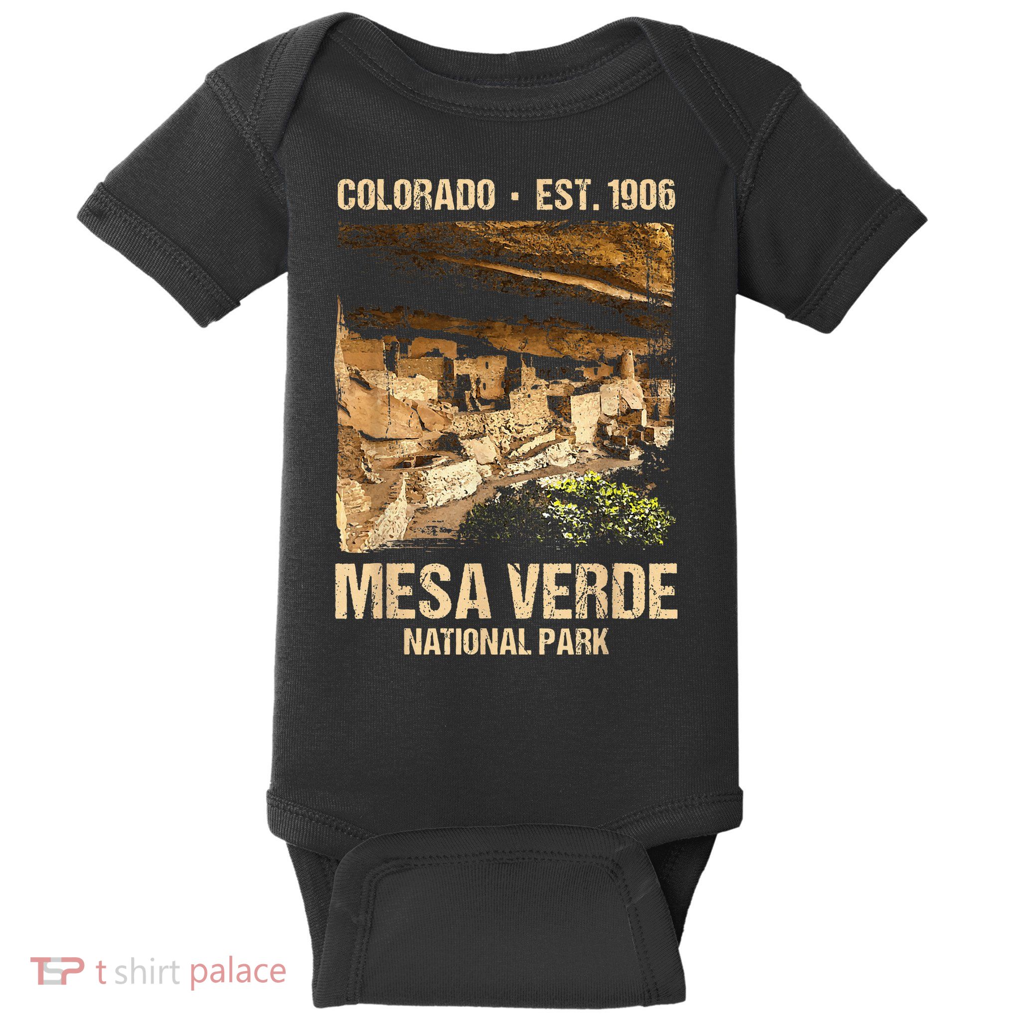 Mesa Verde Us National Park Colorado Baby Bodysuit