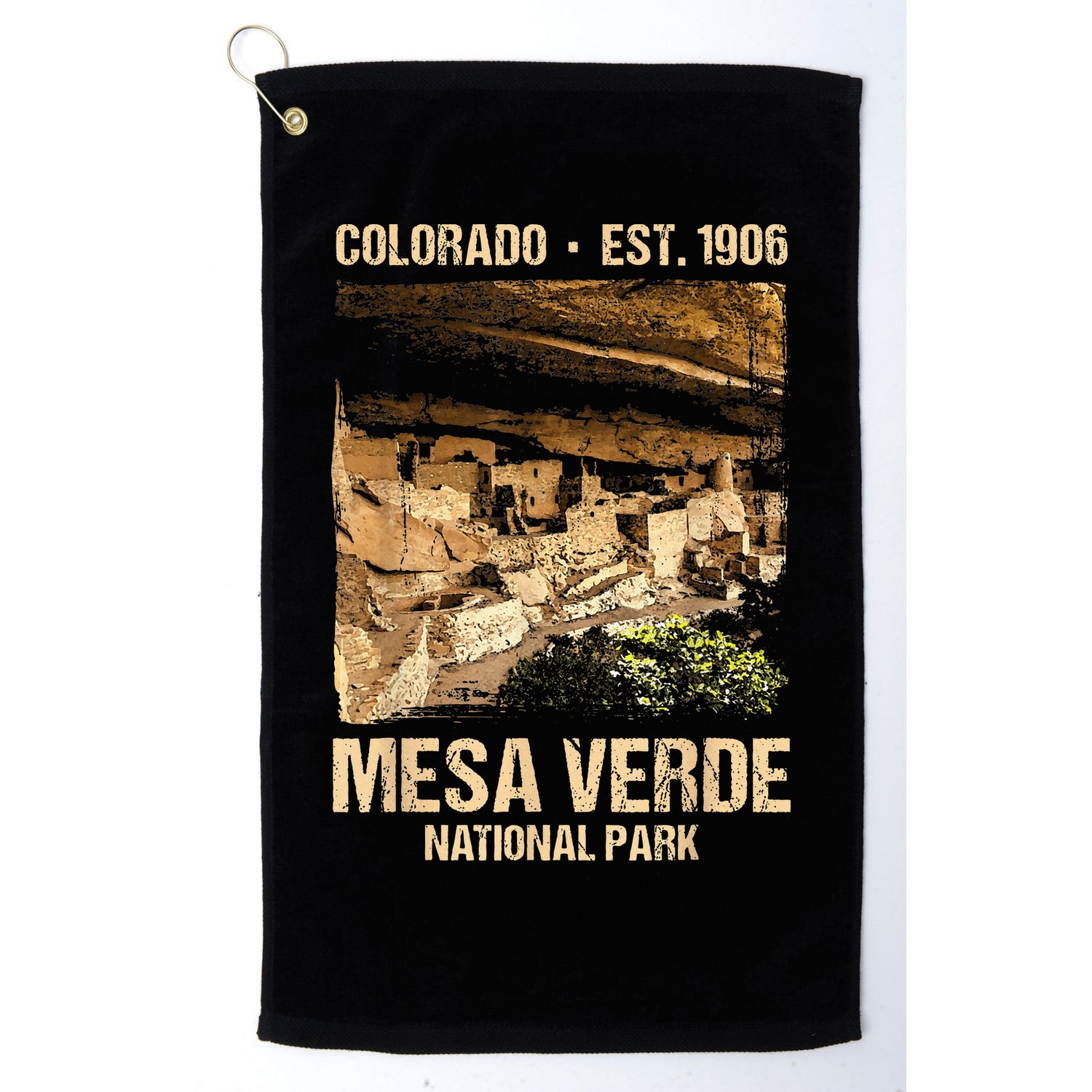 Mesa Verde Us National Park Colorado Golf Towel