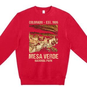 Mesa Verde Us National Park Colorado Premium Crewneck Sweatshirt