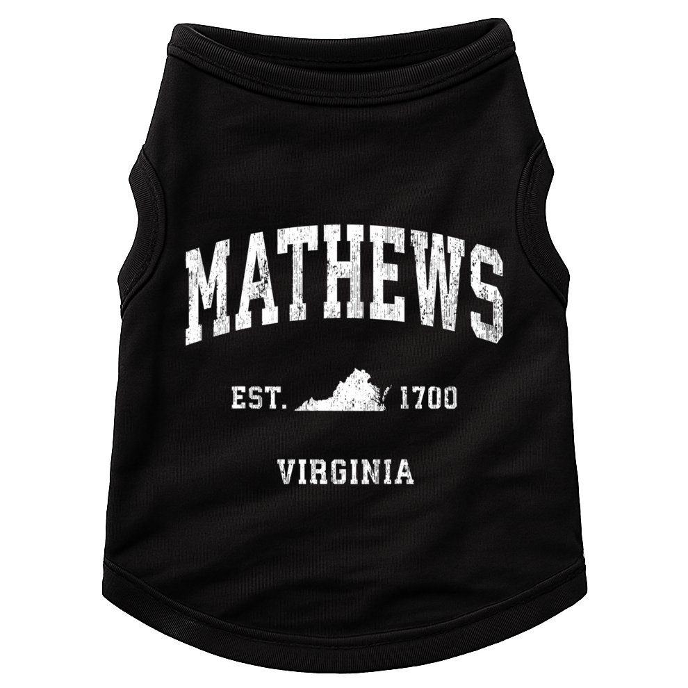 Mathews Virginia Va Vintage Athletic Doggie Tank
