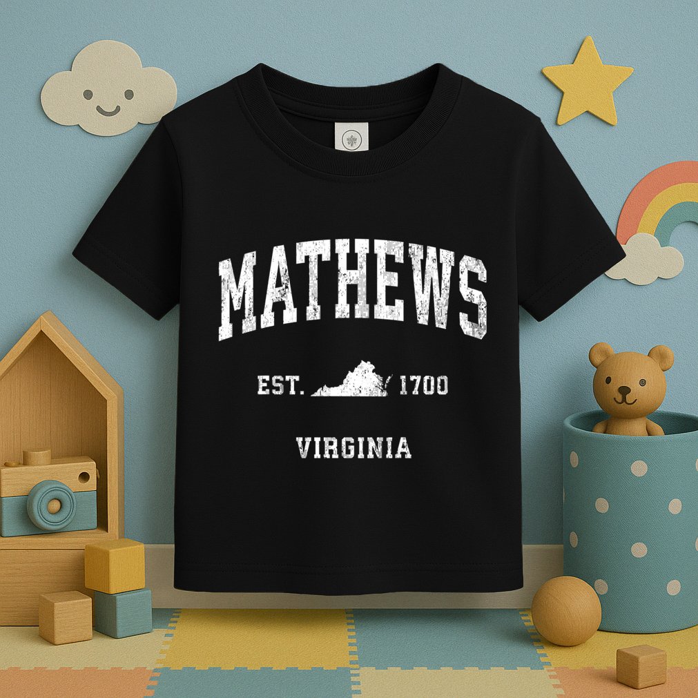 Mathews Virginia Va Vintage Athletic Toddler T-Shirt