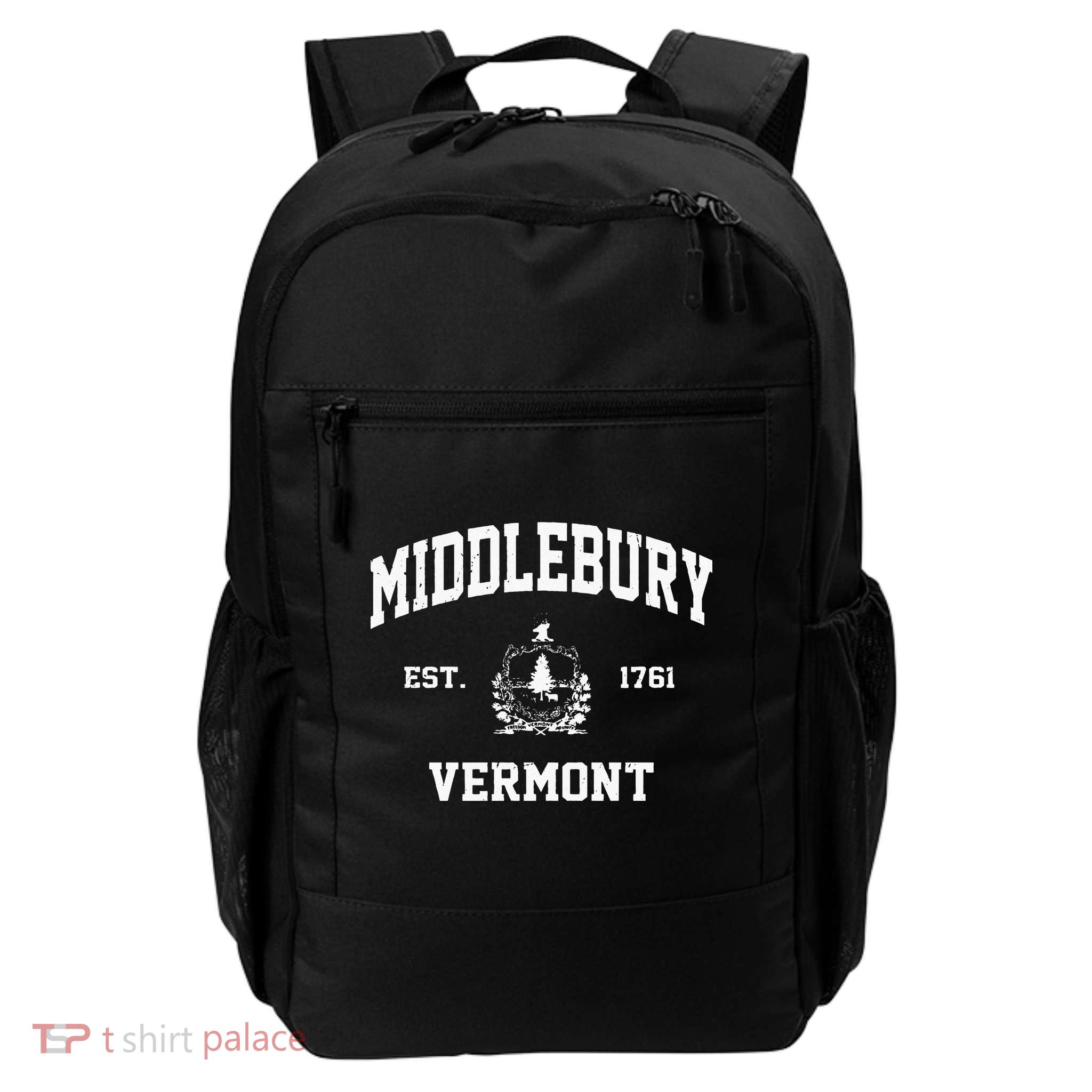 Middlebury Vermont VT Vintage State Athletic Style Backpack