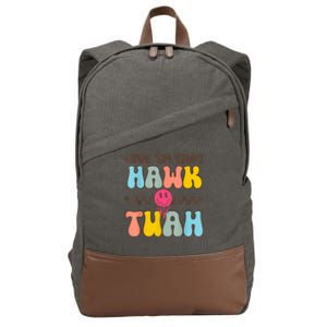 Meme Viral Video Western Country Accent Hawk Tush Gift Cotton Canvas Backpack